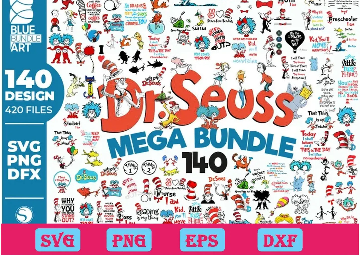 140+ Files Dr Seuss svg Bundle