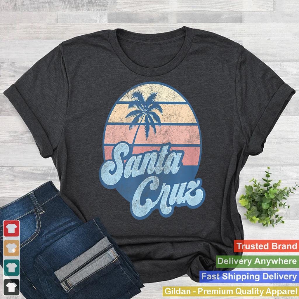 Santa Cruz California CA T Shirt Vintage 70s Surfer Tee