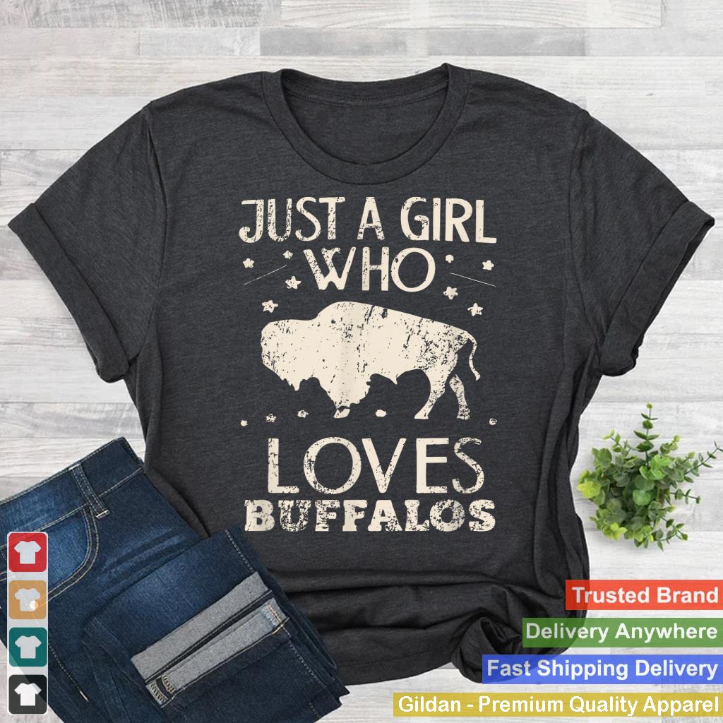 Just A Girl Who Loves Buffalos Animal Bison Buffalo Lover_3