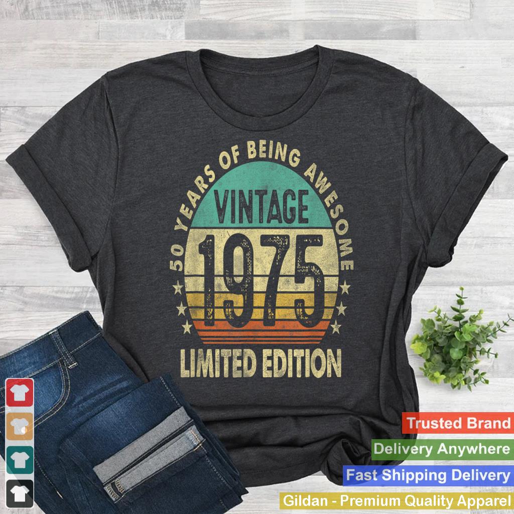 50 Years Old Gifts Vintage 1975 Funny 50th Birthday Retro