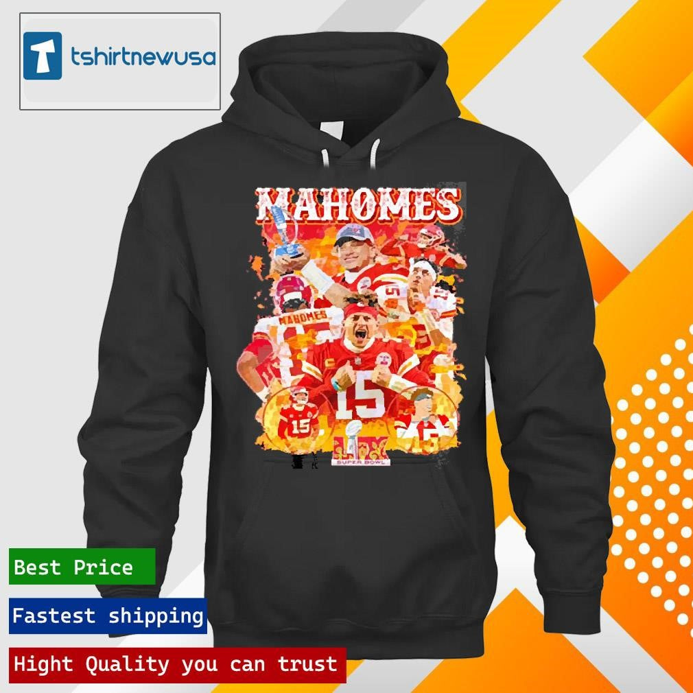 Top Patrick Mahomes Lix Super Bowl Kansas City Chiefs Unisex 2025 T Shirt