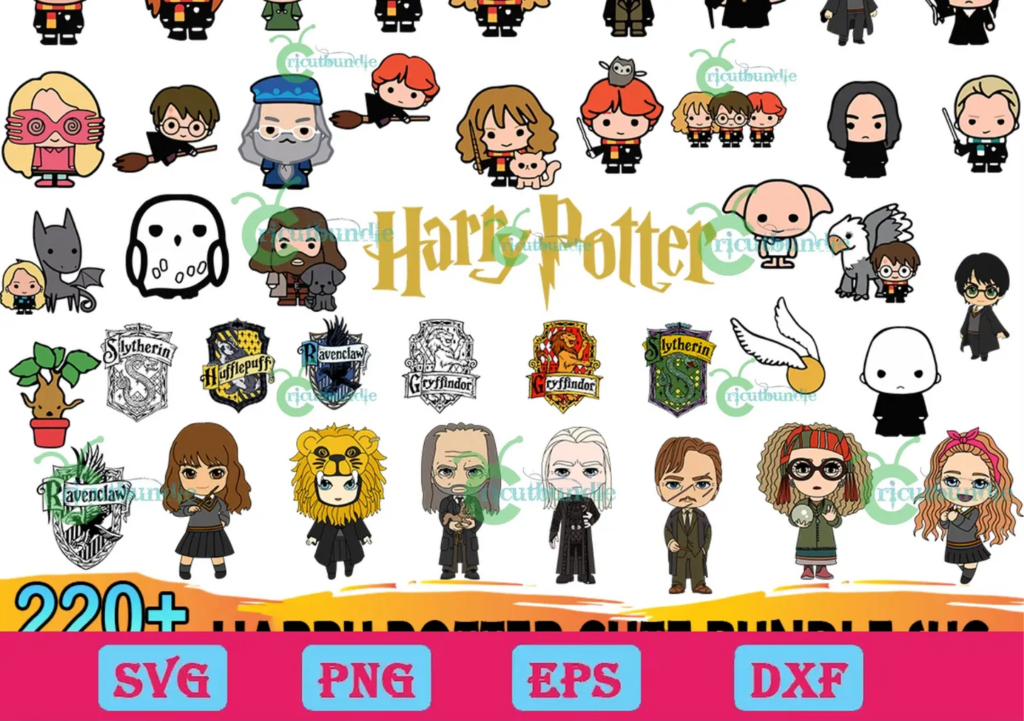 220+ Harry Potter Cute Bundle Svg