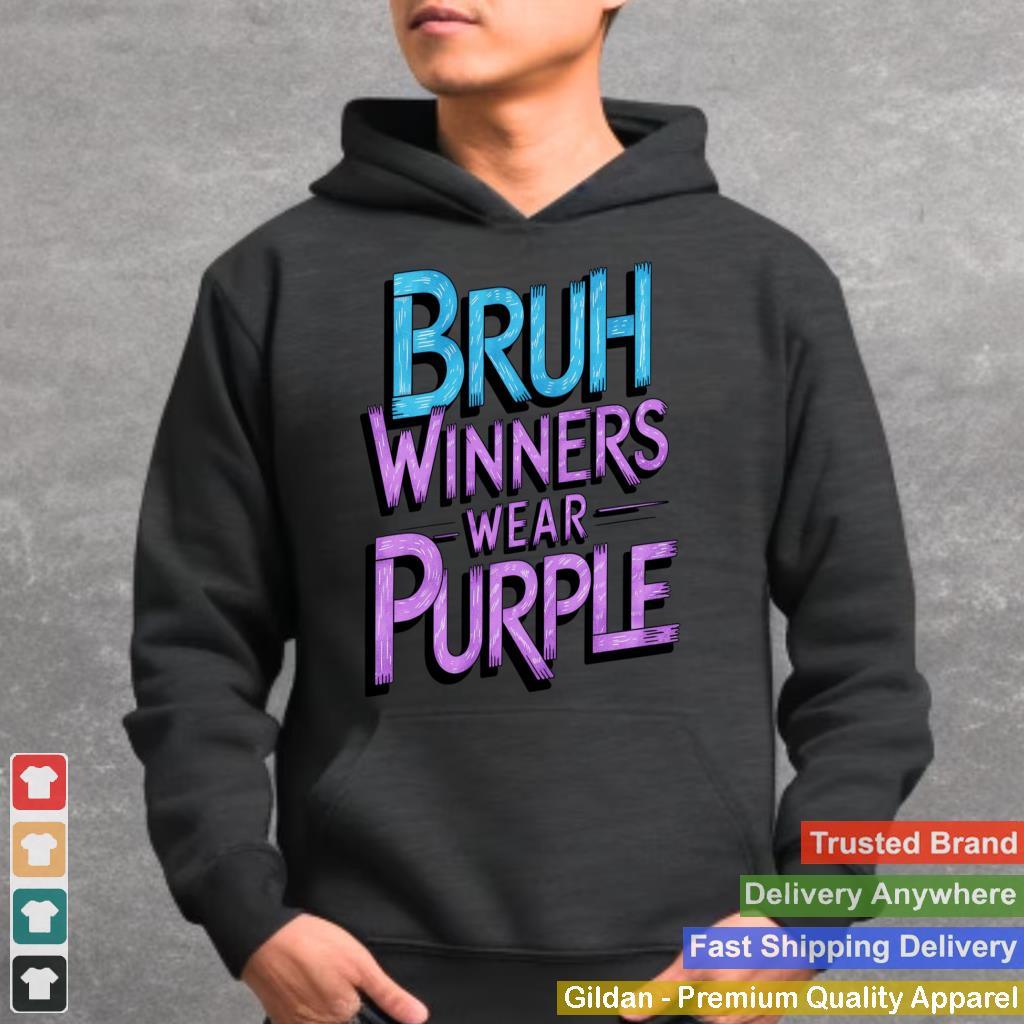 Vintage Bruh Winners Wear Purple Men's and Women's Graphic