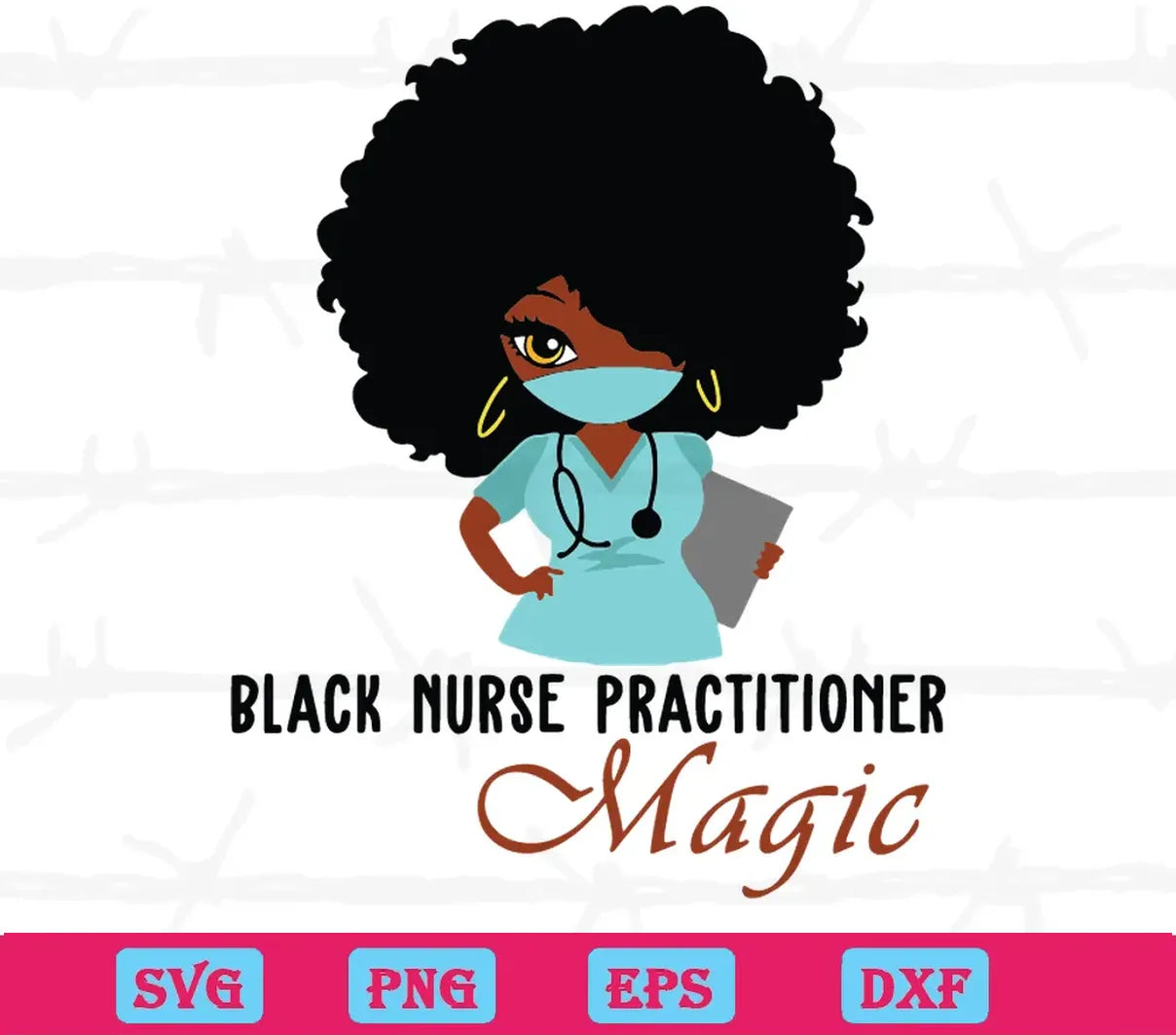 Black Queen Nurse Practitioner Magic, Svg Cut Files