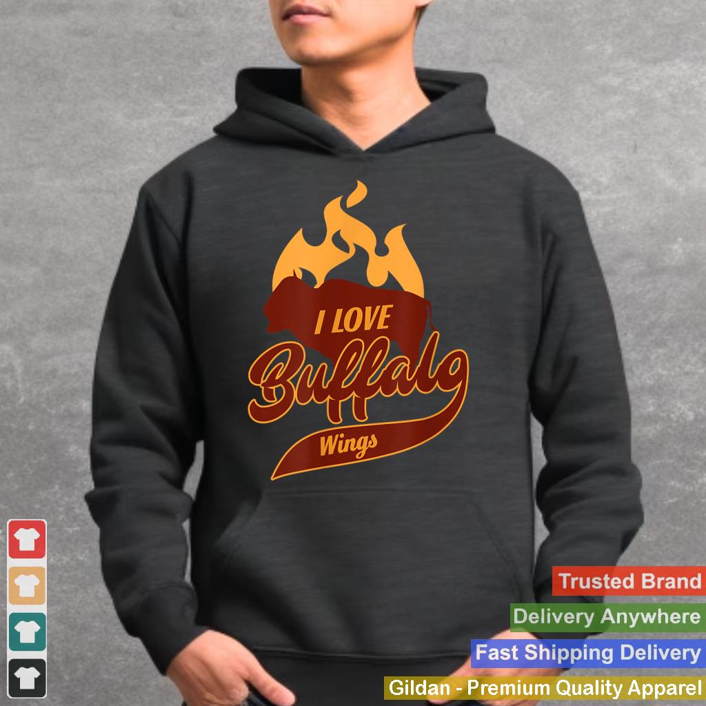 I LOVE BUFFALO WINGS T-SHIRT for BBQ men and women