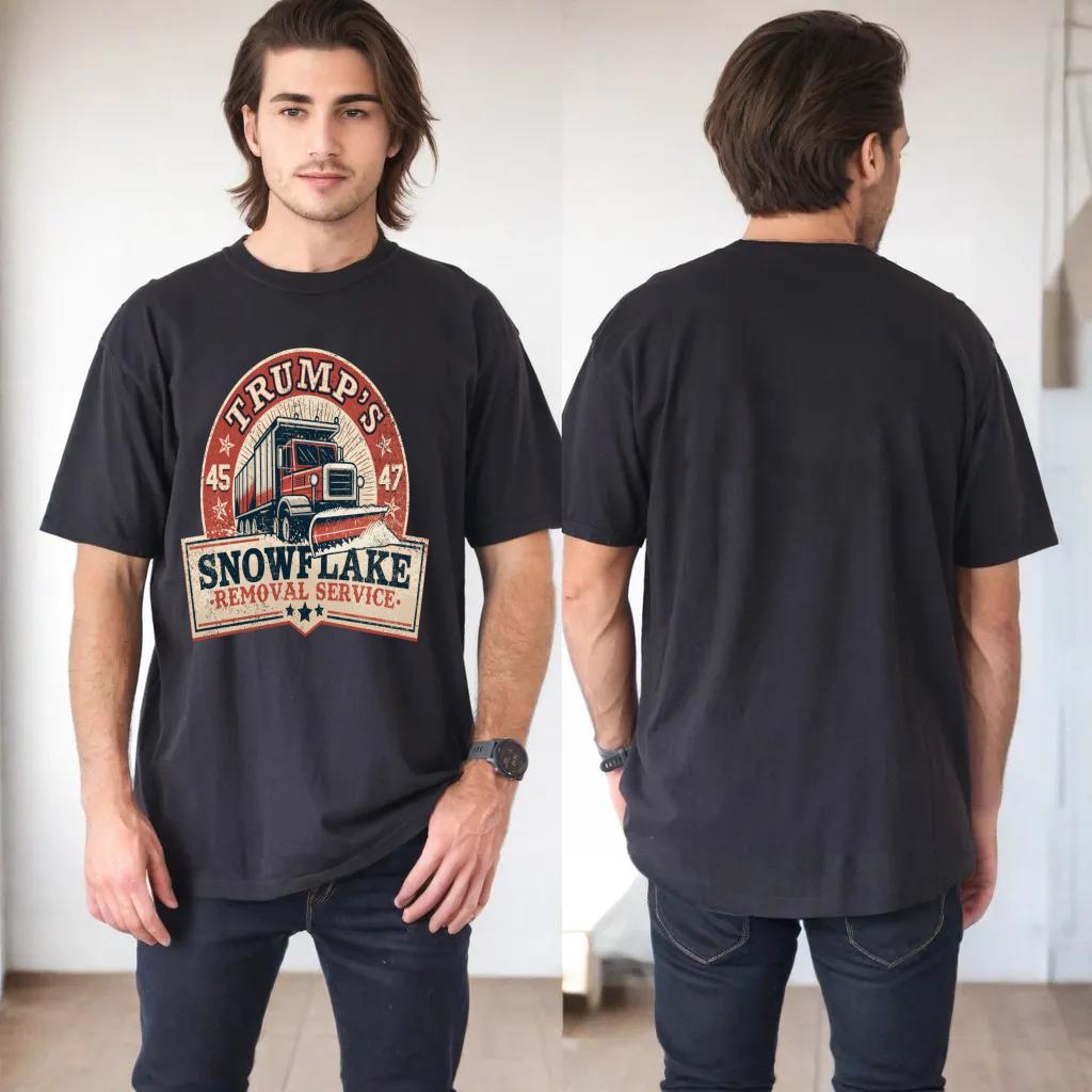 Trump's Snowflake Removal Service Funny Trump Vintage Long Sleeve