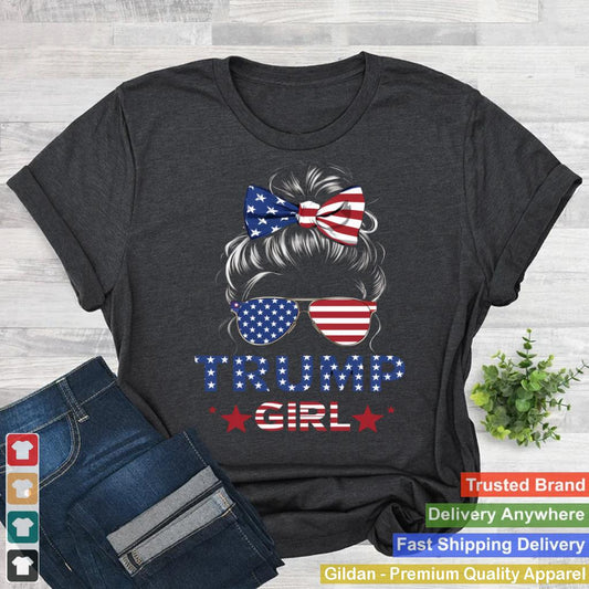 Trump Girl T Shirt Patriotic Womens