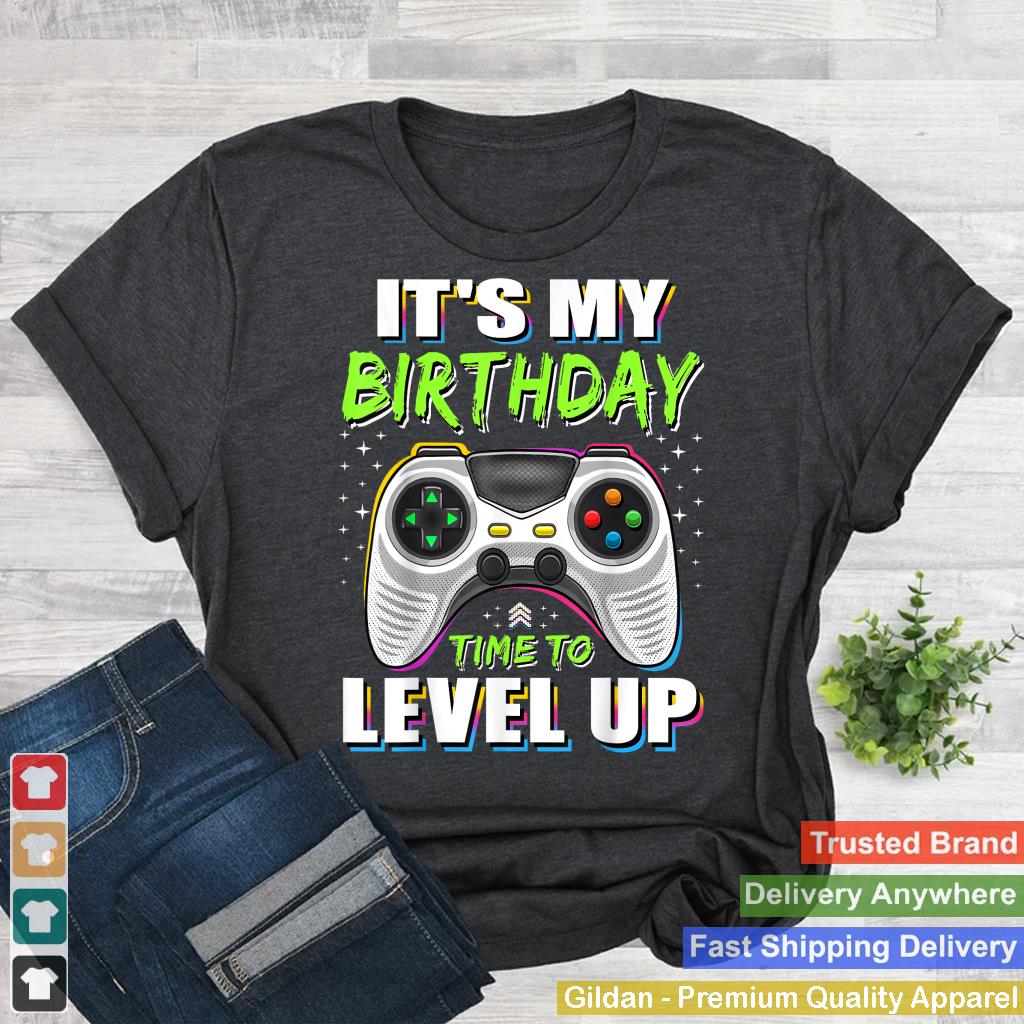 It's My Birthday Boy Time to Level Up Video Game Gift Boys