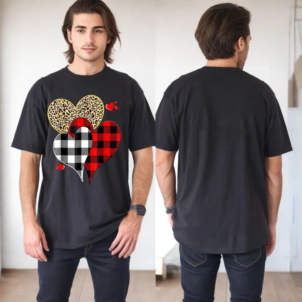 Valentines Hearts Leopard Plaid Buffalo