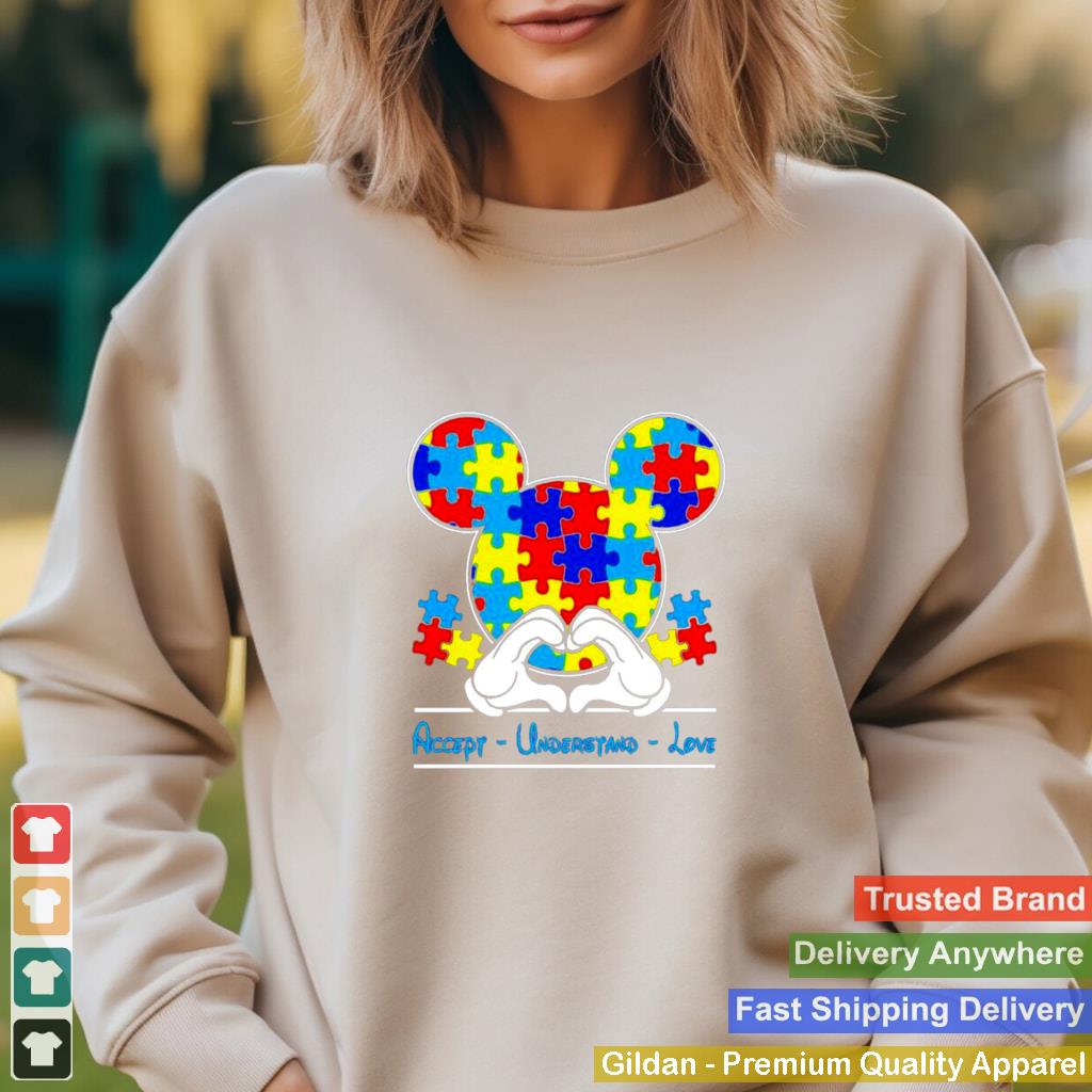 Autism Mickey Mouse accept understand love shirt