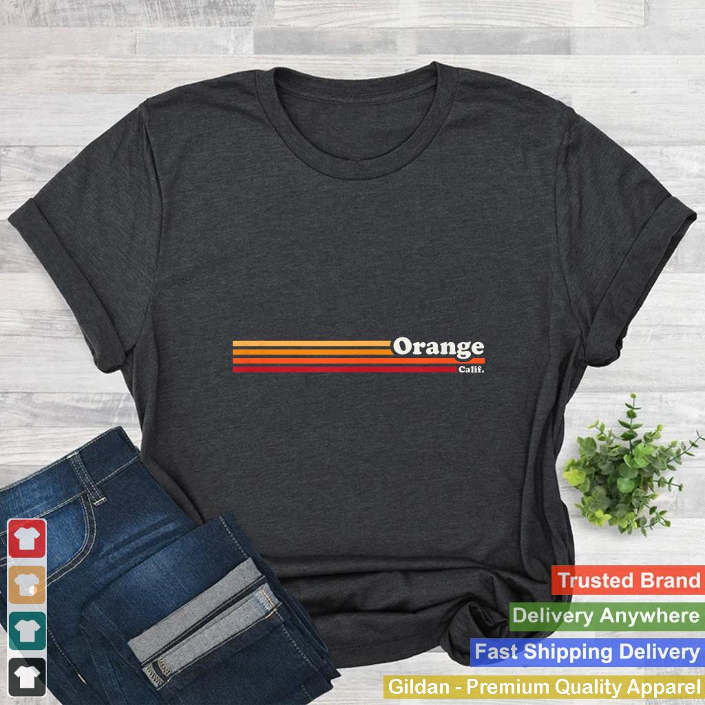 Vintage 1980s Graphic Style Orange California