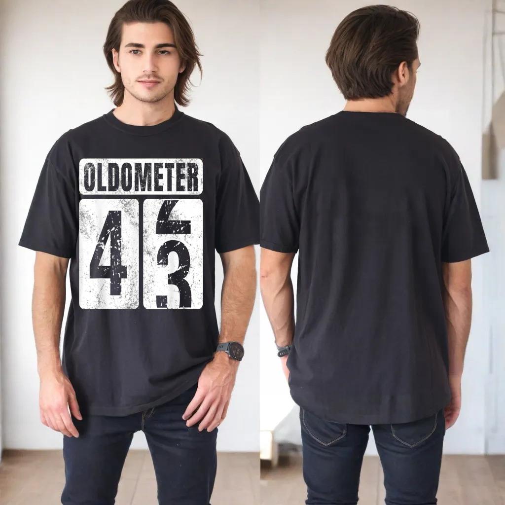 Oldometer 43 Shirt Vintage Funny 43rd Birthday Gift Idea