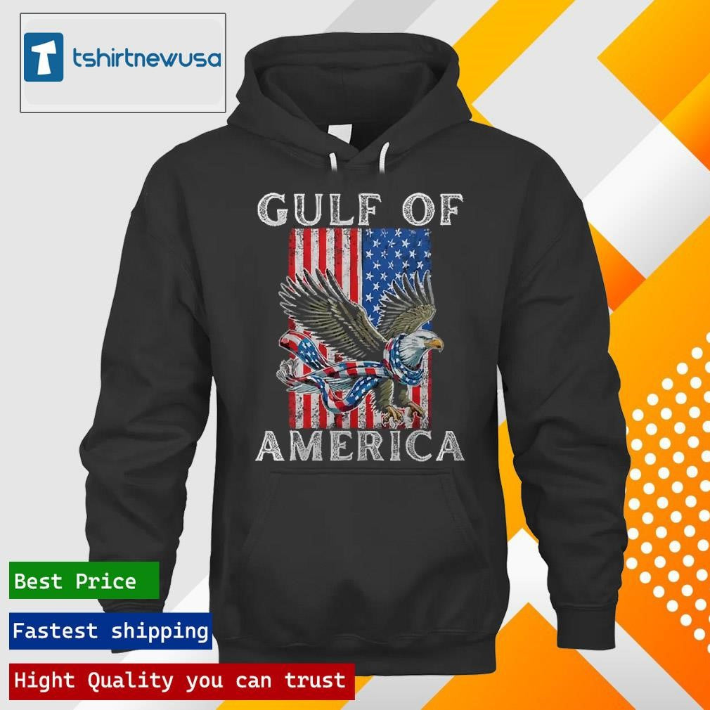 Premium Gulf of America 2025 US American Flag T-shirt