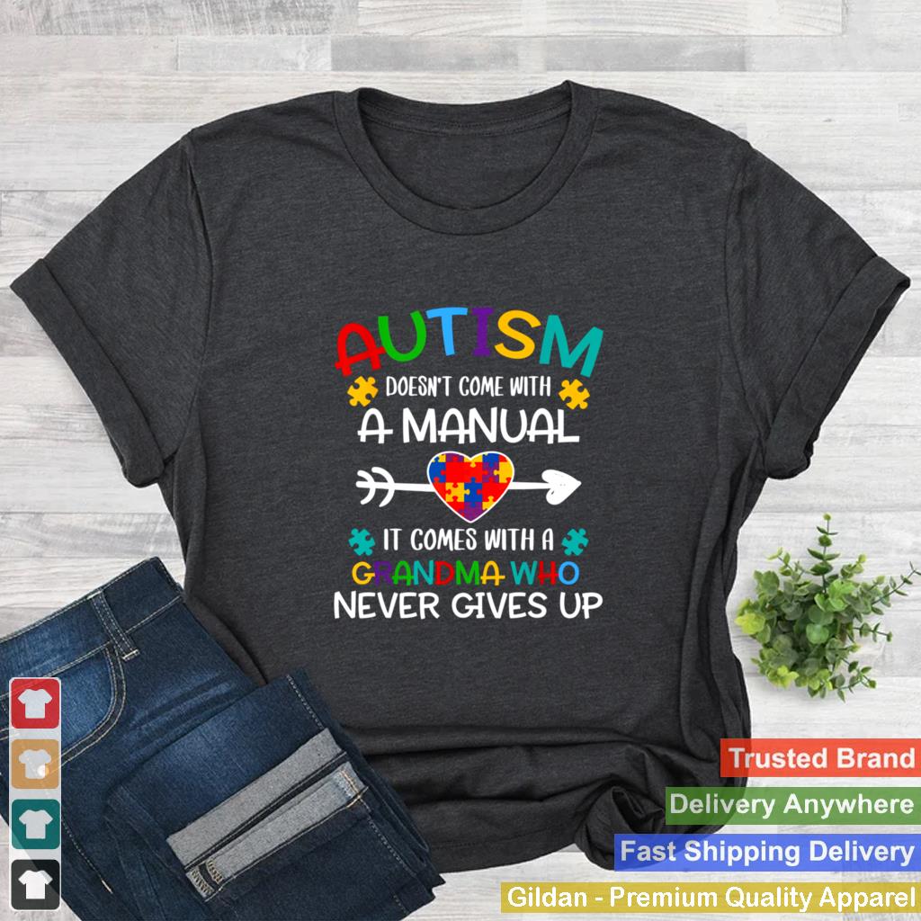 Autism Grandma Love Autistic Autism Awareness Puzzle shirt