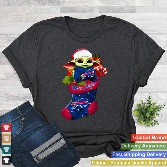 Baby Yoda Hug Buffalo Bills Ornament Merry Christmas 2020 shirt 2