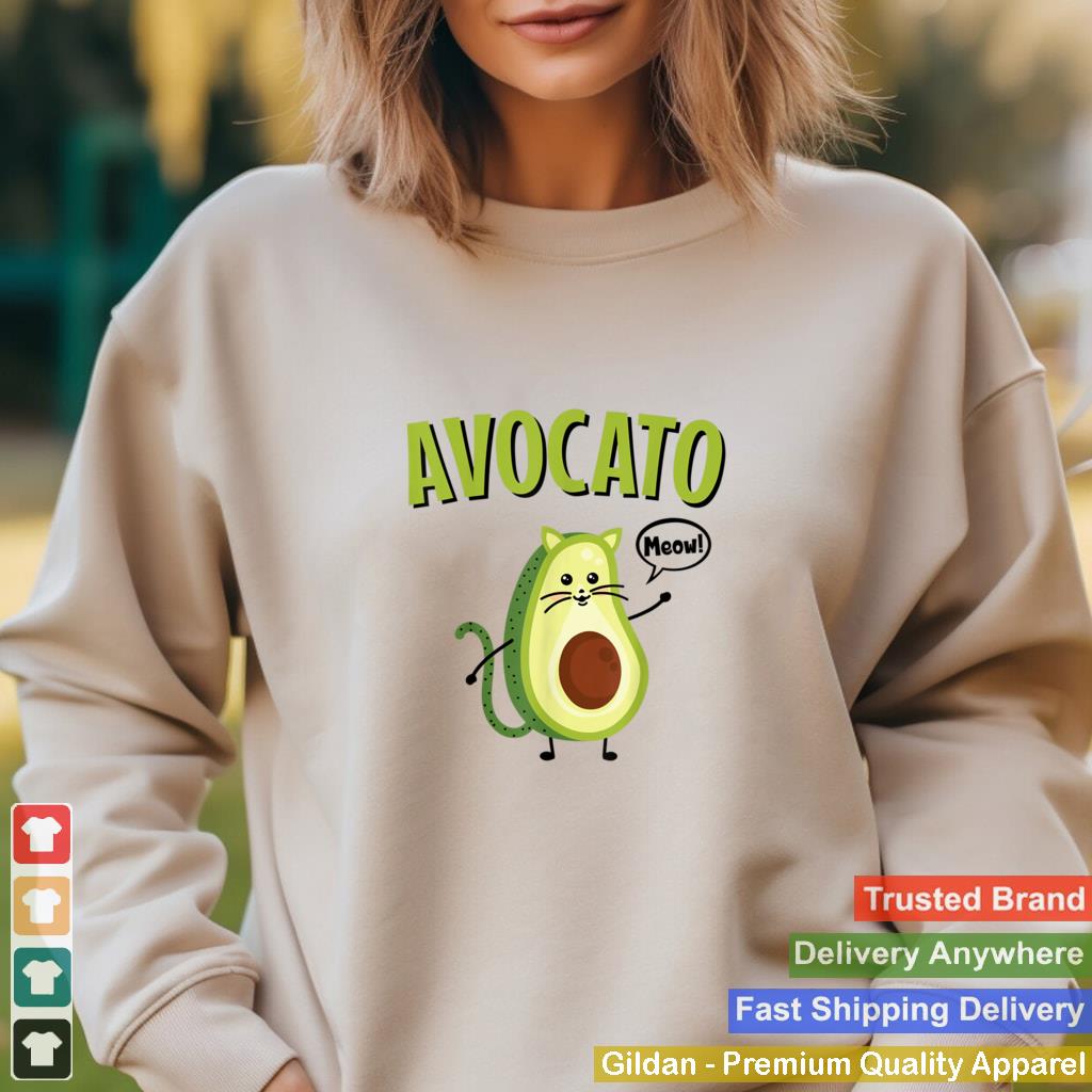 Avocato Funny Cute Cat Avocado Vegan And Cat Lover Kitten T Shirt B09W917P2T