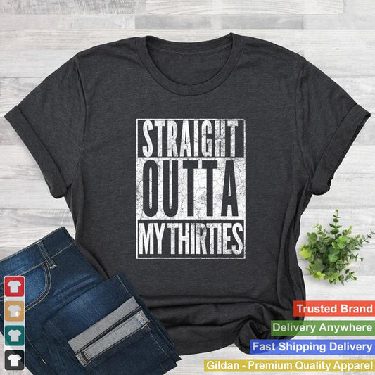 1982-Straight-Outta-My-Thirties-40th-BIRTHDAY-Gift-40-Years-T-Shirt