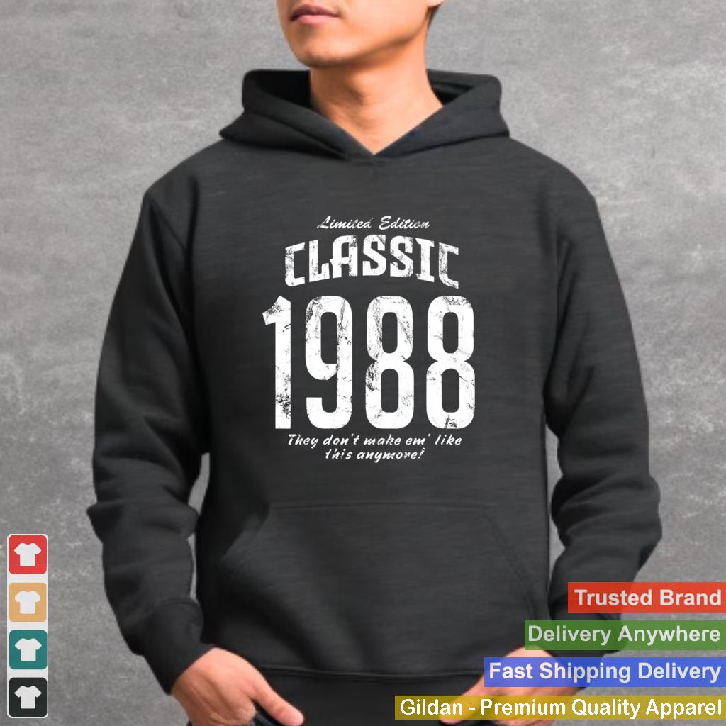 1988 Classic 34 Years Old 34th Birthday Vintage Edition Shirt