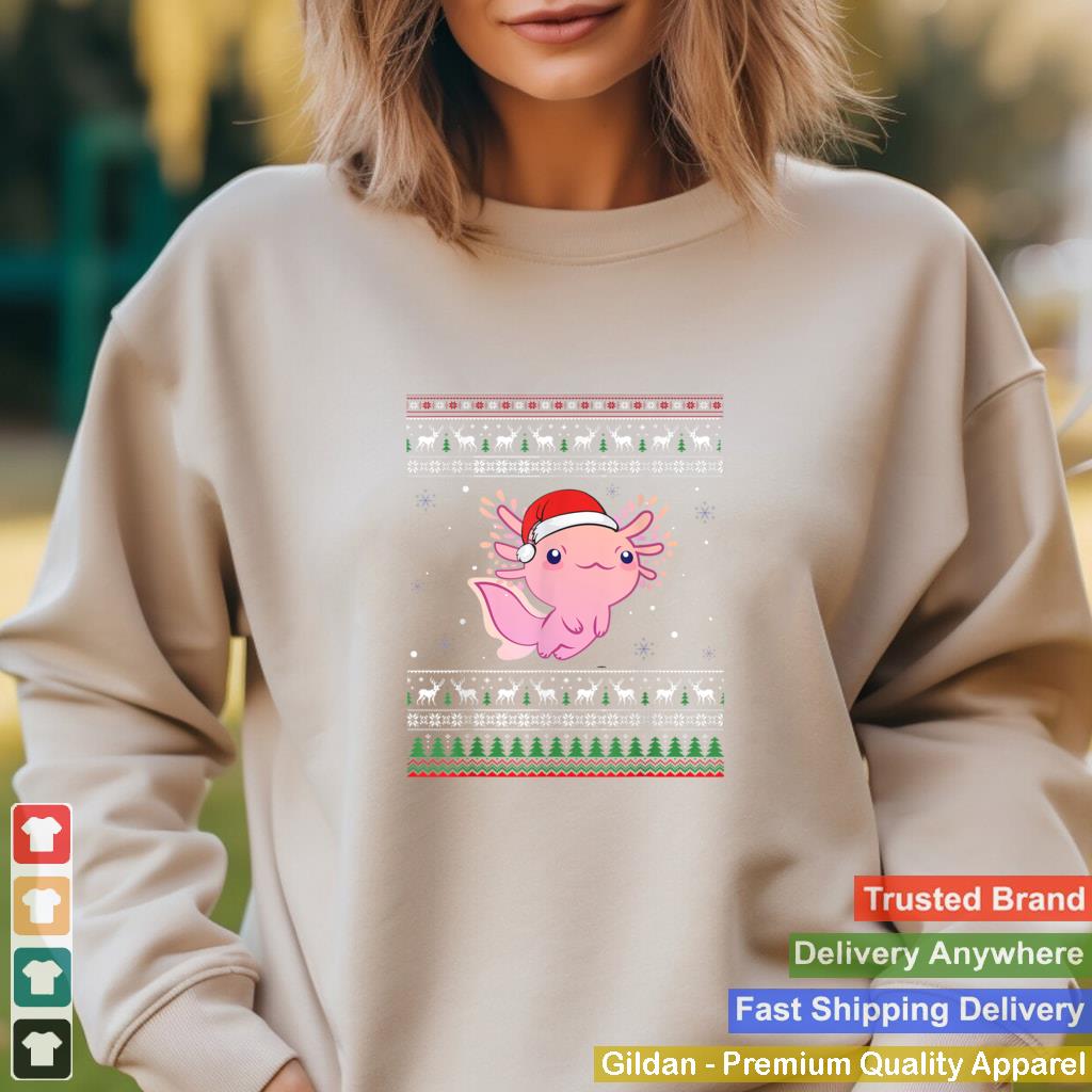 Axolotl Christmas Funny Axolotl Lover Xmas Girls Teenager T Shirt