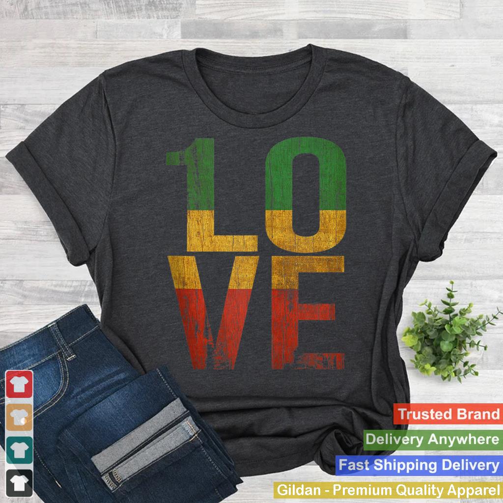 Roots Rock Reggae 1 Love Graphic Design Tank Top