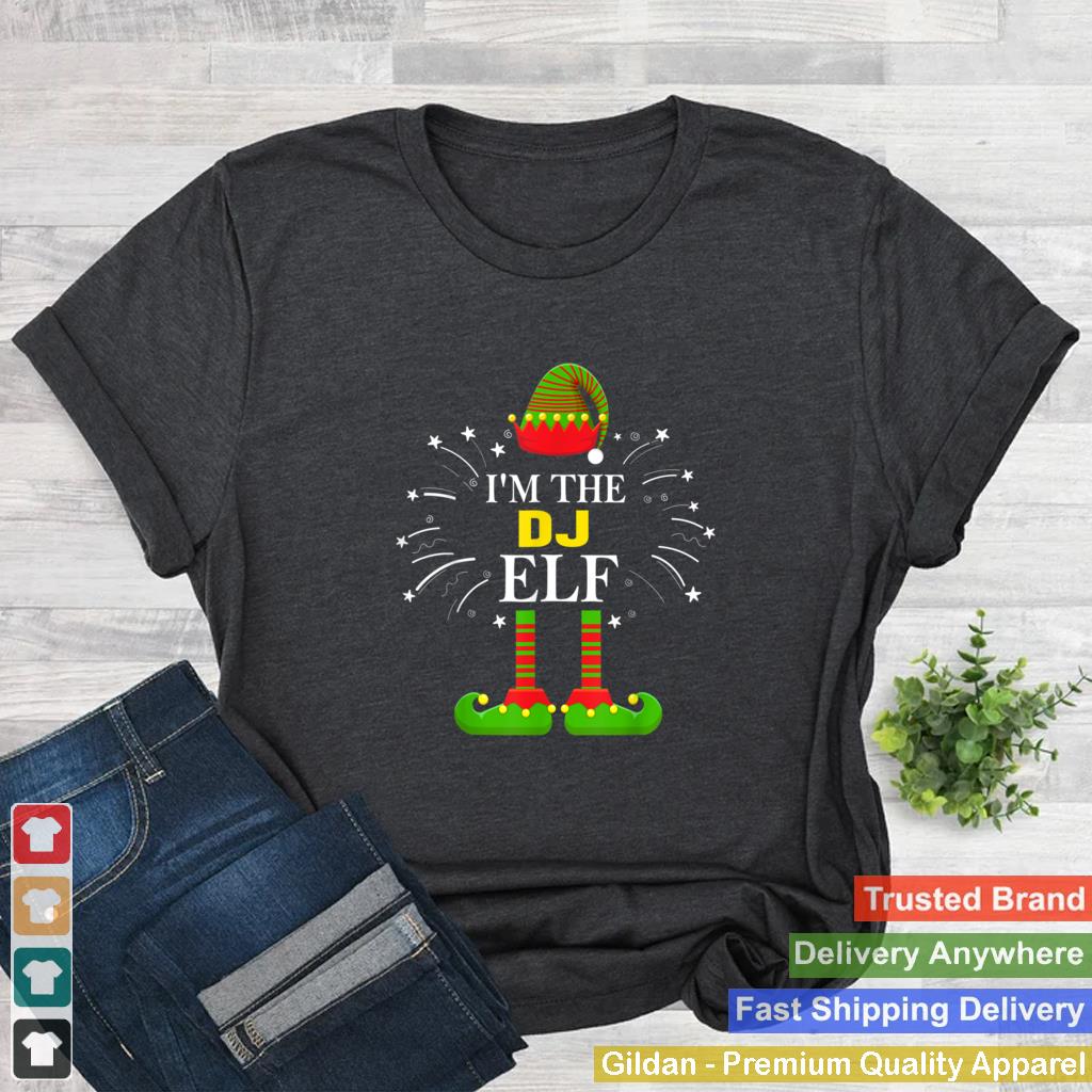 Im The DJ Elf Family Matching Group Christmas Costume T Shirt