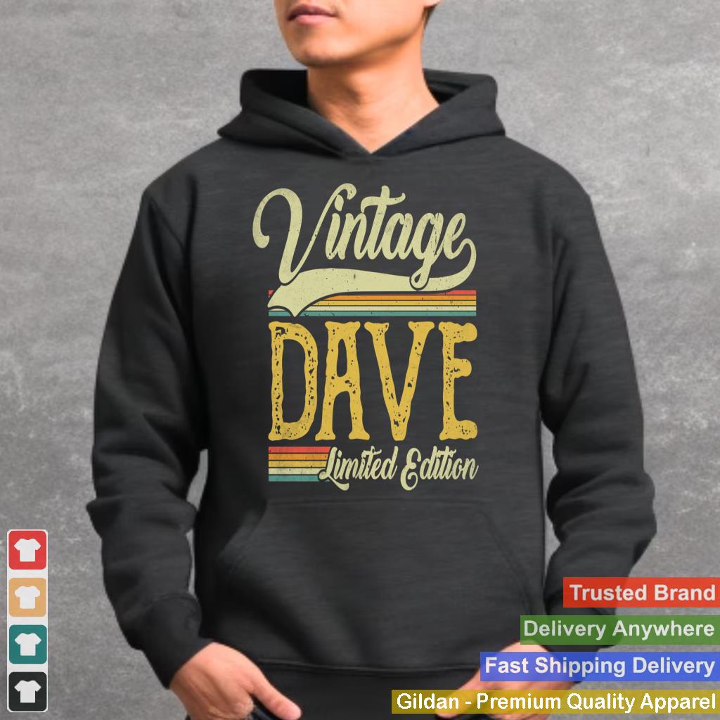 Vintage Dave Name Saying Gifts For Dave Birthday Long Sleeve