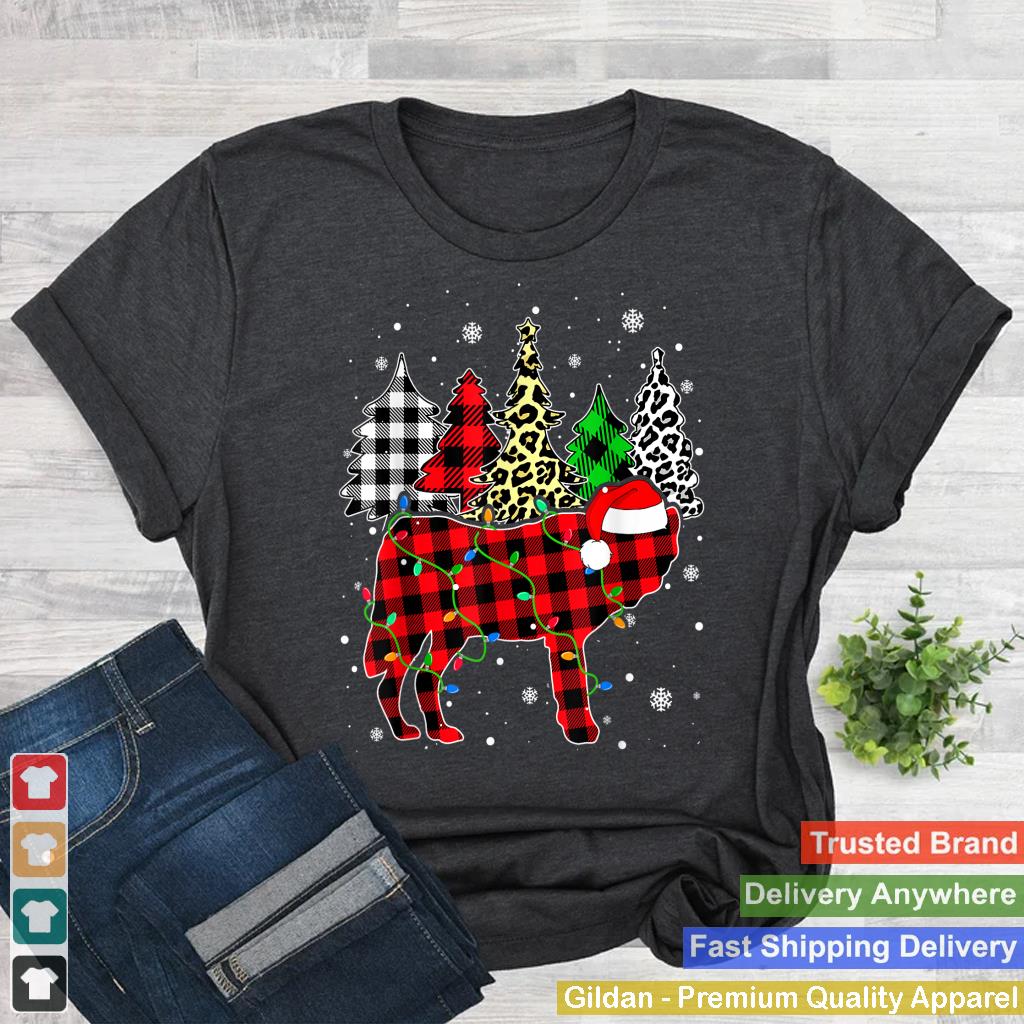 Xmas Wolf Animals Christmas Buffalo Plaid Leopard