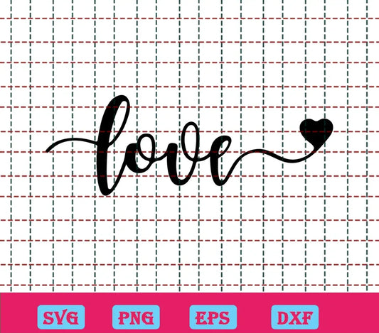 Love Valentine Free Svg