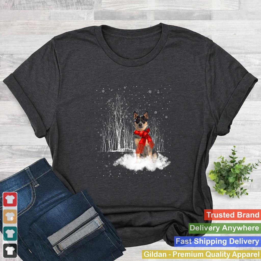 Australian Cattle Snow Nice Dog Christmas Tshirt T Shirt