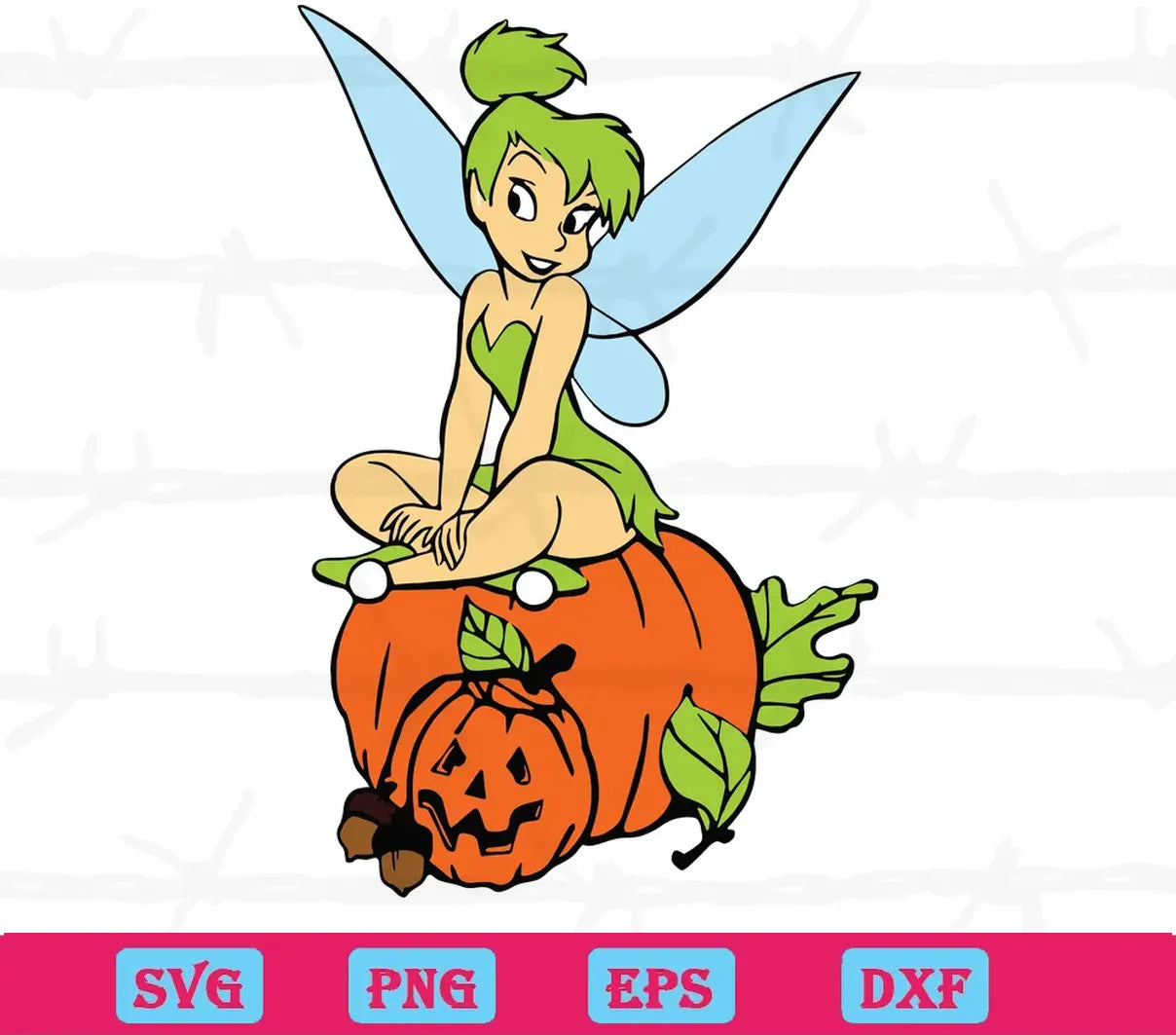 Disney Tinkerbell Halloween, Cutting File Svg