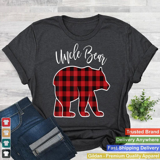 Uncle Bear Pajama Red Buffalo Xmas Funny Family Christmas