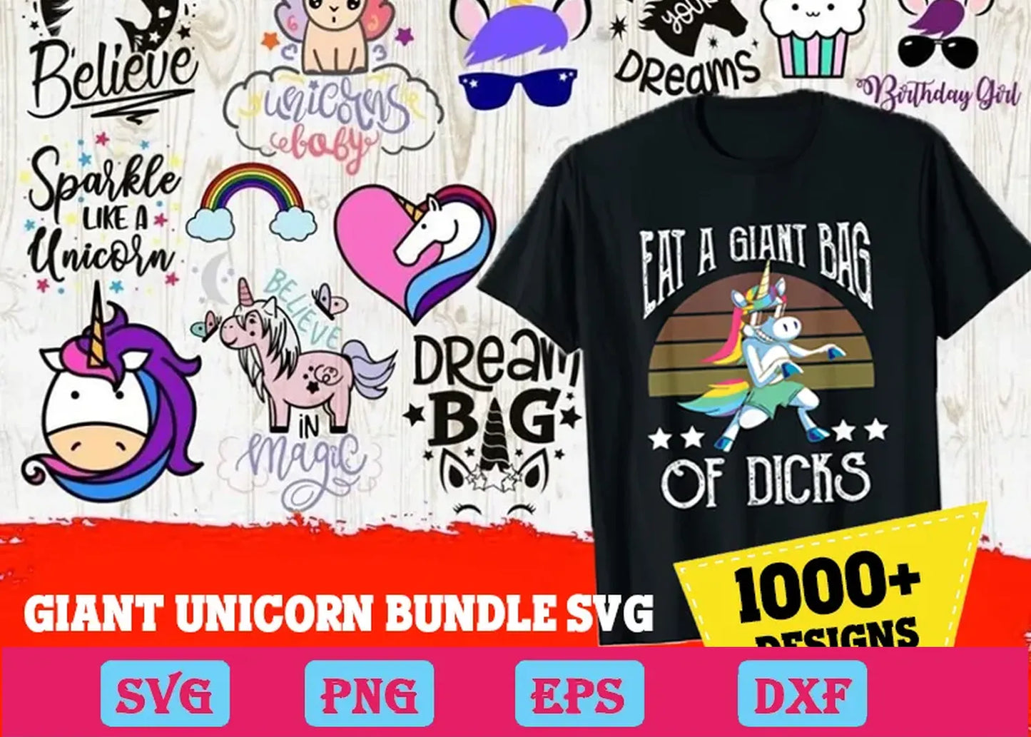 1000+ Files Unicorn Svg Bundle