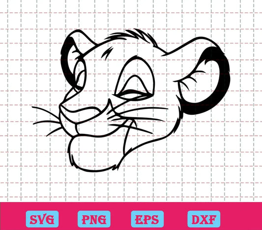 Simba svg Free Lion King svg download Cartoon svg