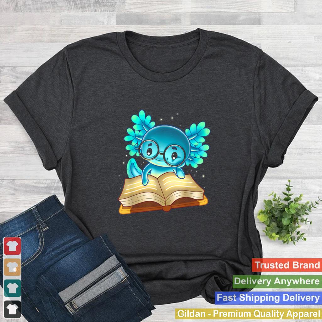 Axolotl Read Book Ambystoma Mexicanum Mexican Walking Fish shirt