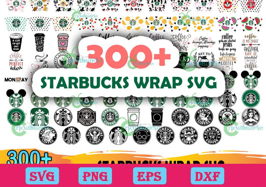 300+ Starbucks Wrap Bundle Svg