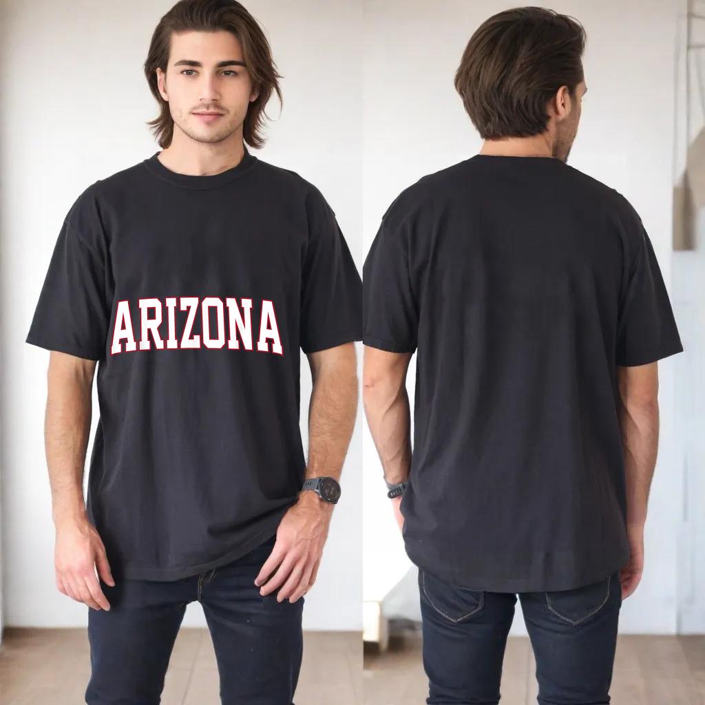 Vintage Arizona Retro Men Retro Arizona Throwback Shirt Blue