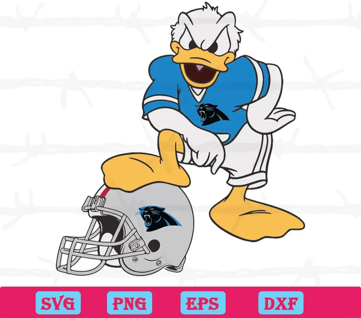 Donald Duck Carolina Panthers, Scalable Vector Graphics