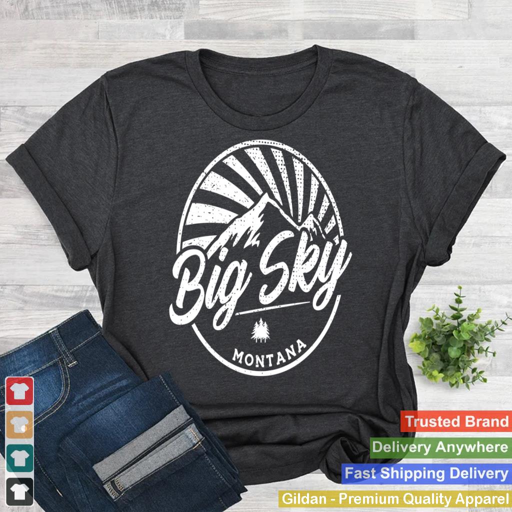 Vintage Big Sky Montana Outdoor Graphic