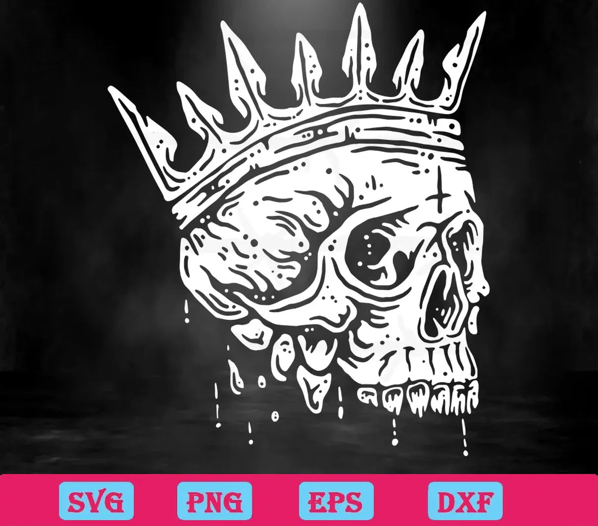 Skull King Halloween, Svg Files For Crafting And Diy Projects