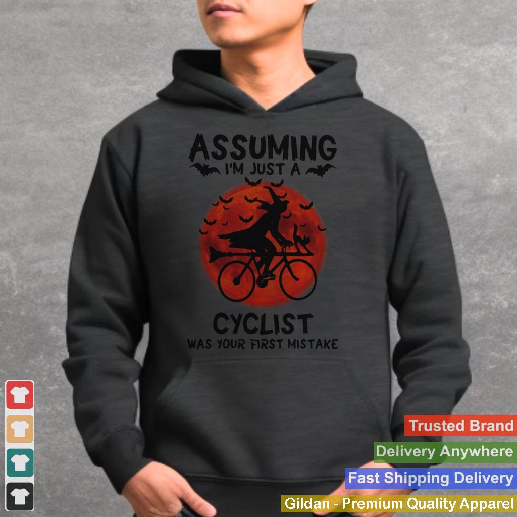 Assuming I’m Just A Cyclist Was Your First Mistake Moon Halloween shirt