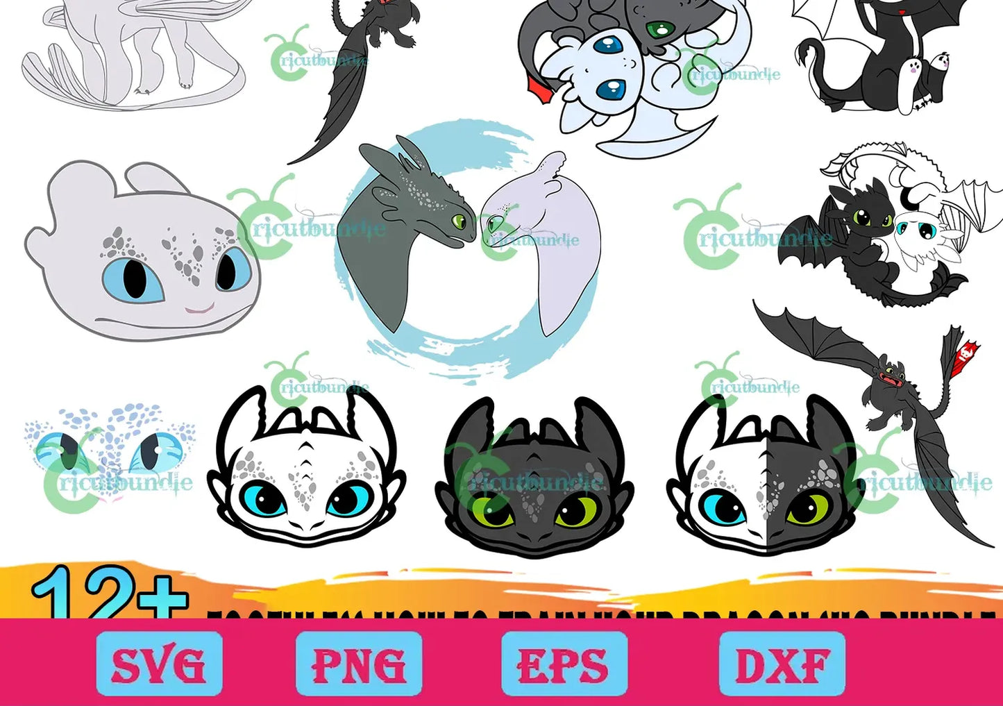 10+ Toothless How To Train Your Dragon Bundle Svg