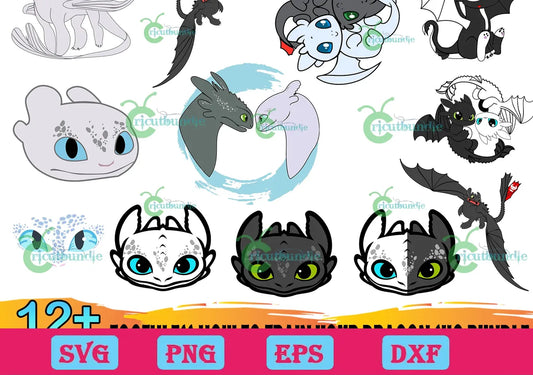 10+ Toothless How To Train Your Dragon Bundle Svg