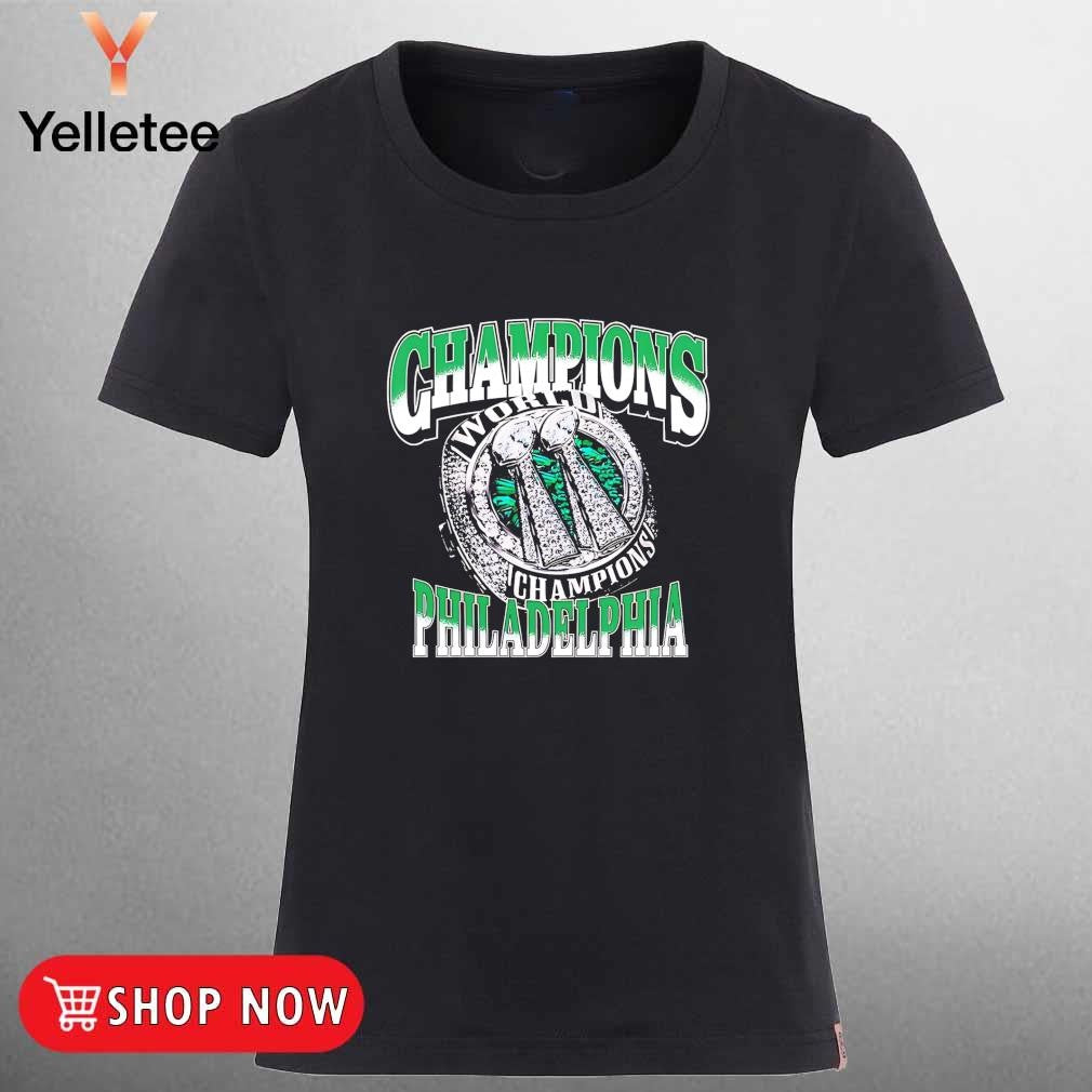 Philadelphia Eagles 2x World Champions ring shirt