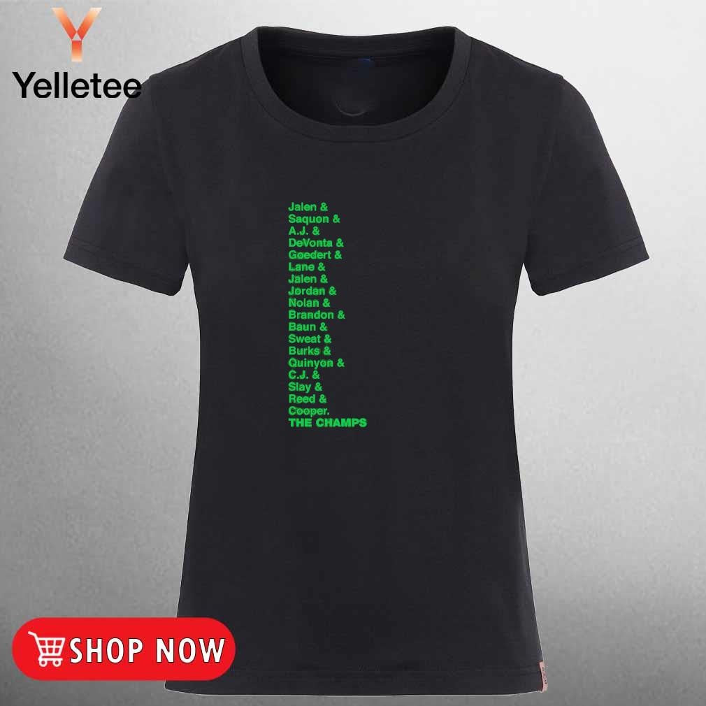 Philadelphia Eagles 2024 World Champions list shirt