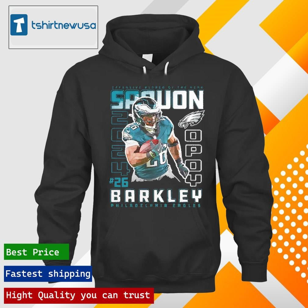 Top Saquon Barkley Philadelphia Eagles 2024 Offensive Player of the Year T-shirt