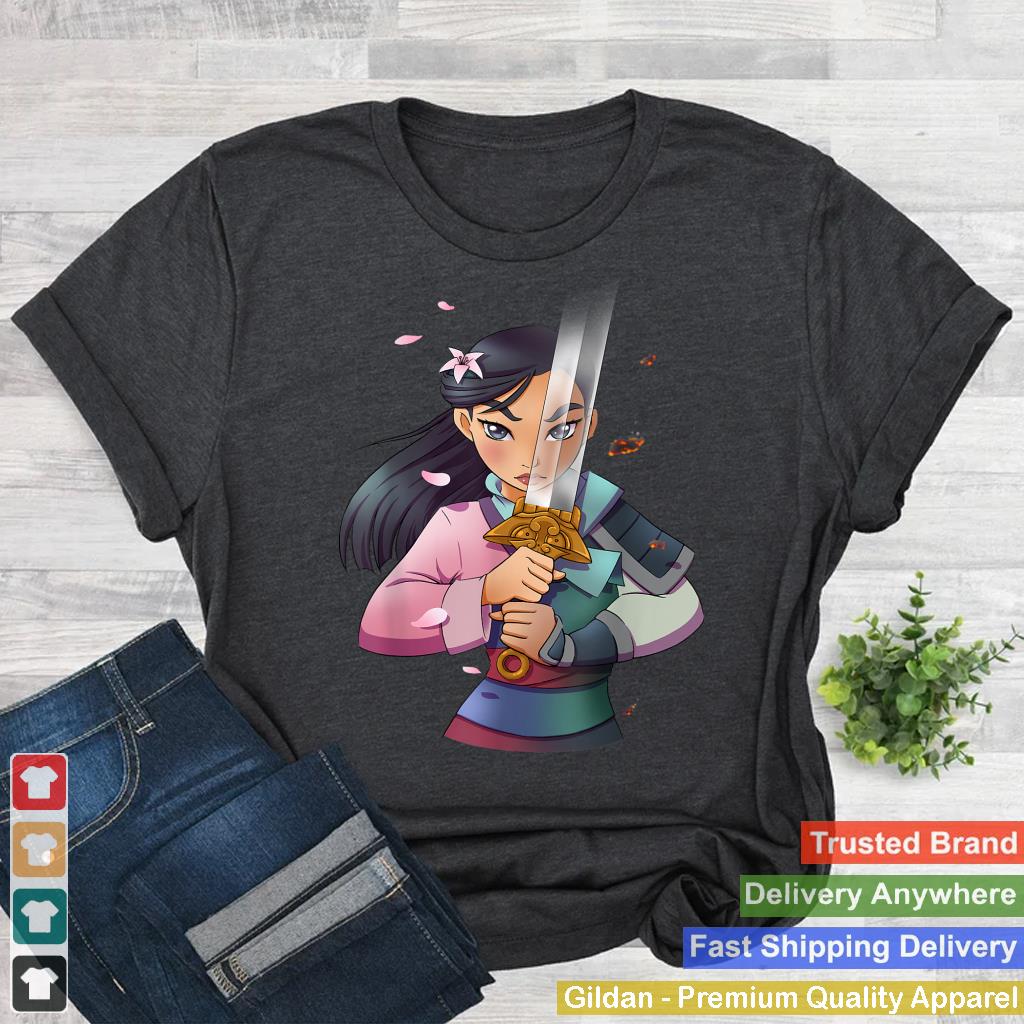 Disney Mulan Anime Half Girl Half Warrior Graphic T-Shirt