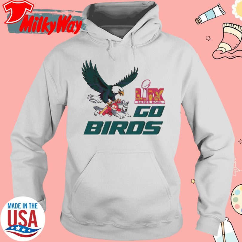 Official Football Mascost Retro Bird Gang Eagle Super Bowl shirt