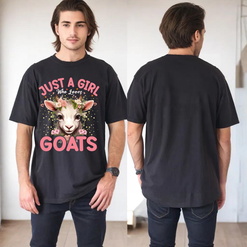 Just A Girl Who Loves Goats Floral Women Girls