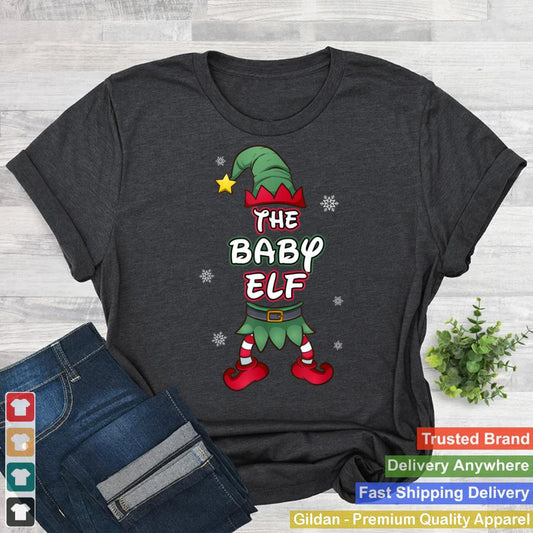 Baby Elf christmas pajamas pjs matching family group T Shirt