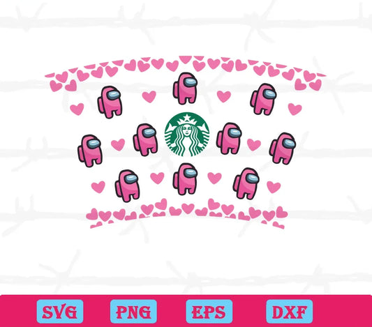 Pink Among Us Full Wrap For Starbucks